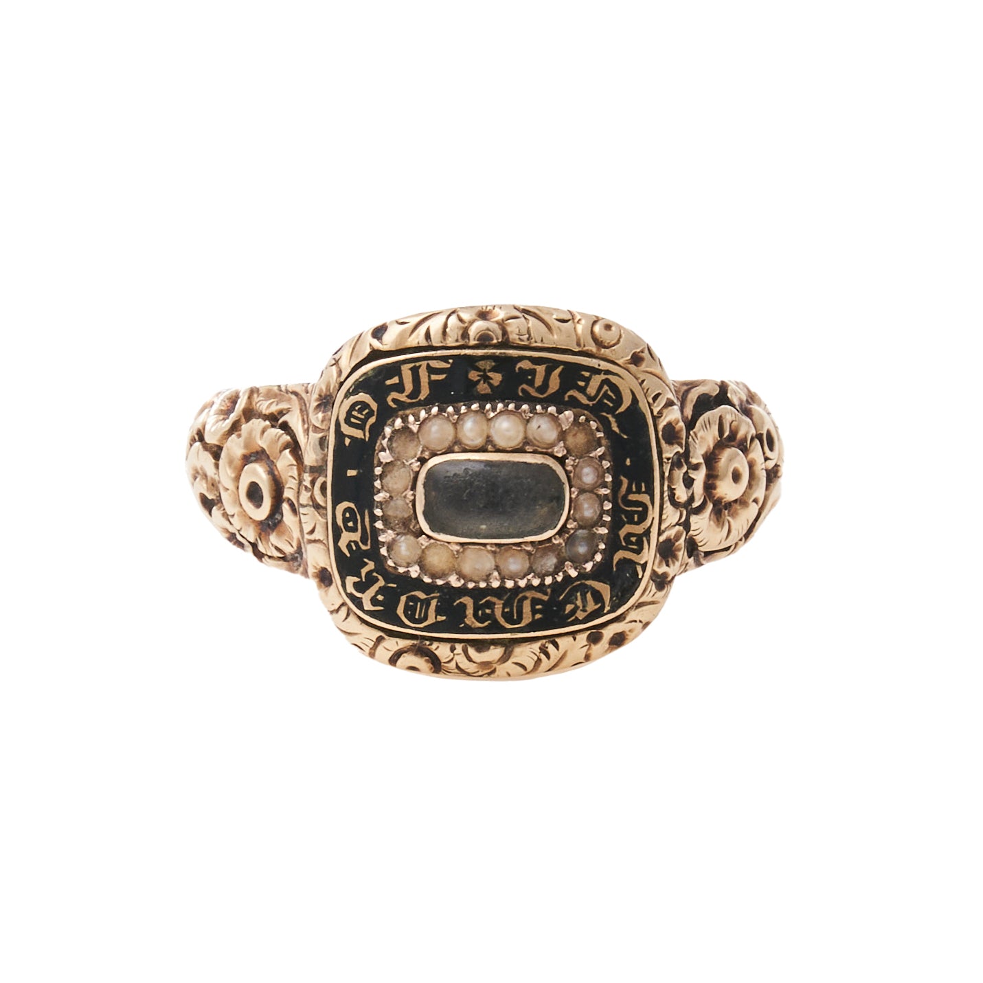 Georgian Gold Mourning Ring