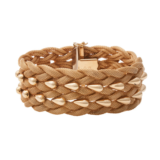 18ct Woven Gold Bracelet