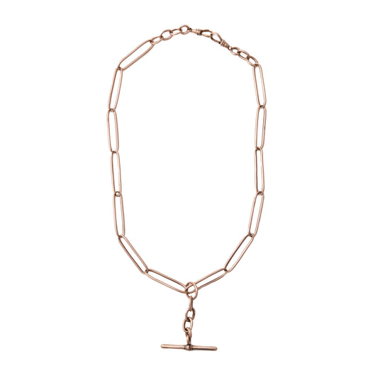 Handmade Paperclip Link Albert Fob Necklace